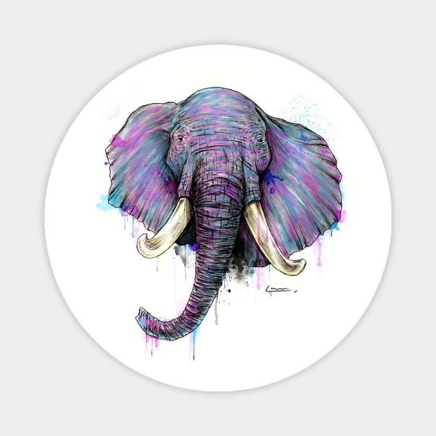 Watercolor elephant Magnet by EduardoLimon